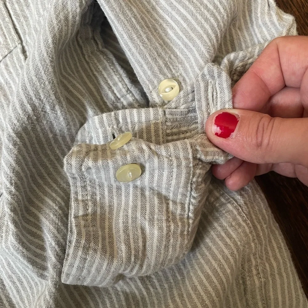 Gap kids boys striped button down shirt